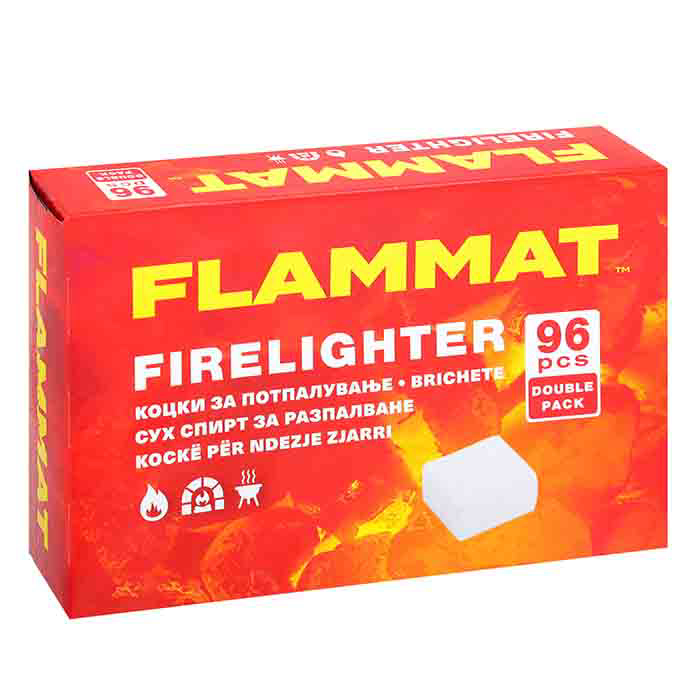 Slika Hepo kocke FLAMMAT 1/96 beli potpalač vatre